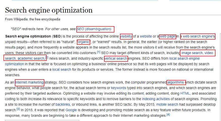 optimize blog post and internal linking